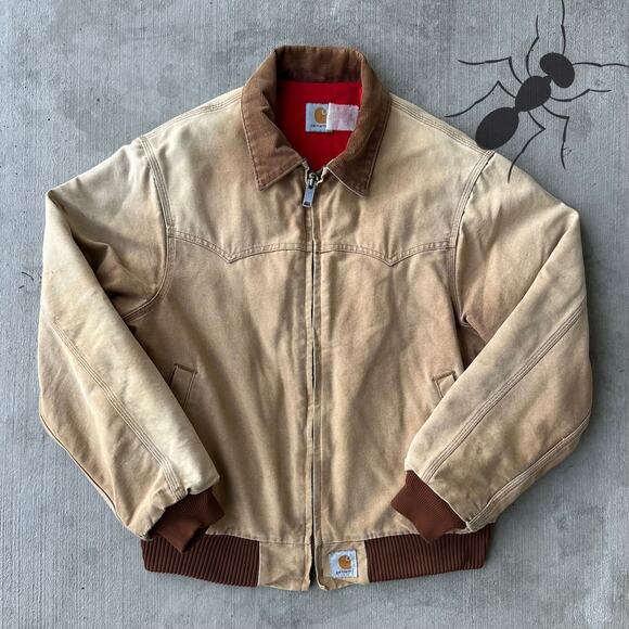 Vintage Y2K Carhartt brown Santa Fe work wear jacket - Picture 1 of 7